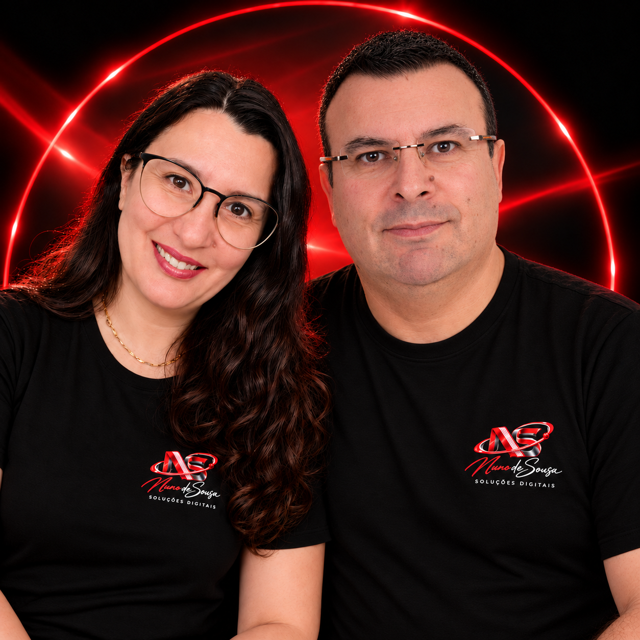 Sandra Rocha e Nuno de Sousa, equipa da NS Soluções Digitais